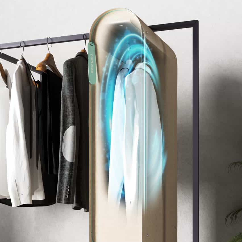 Pura-Caso de Carlo Ratti utiliza el "poder de ozono" a la ropa de higienizar