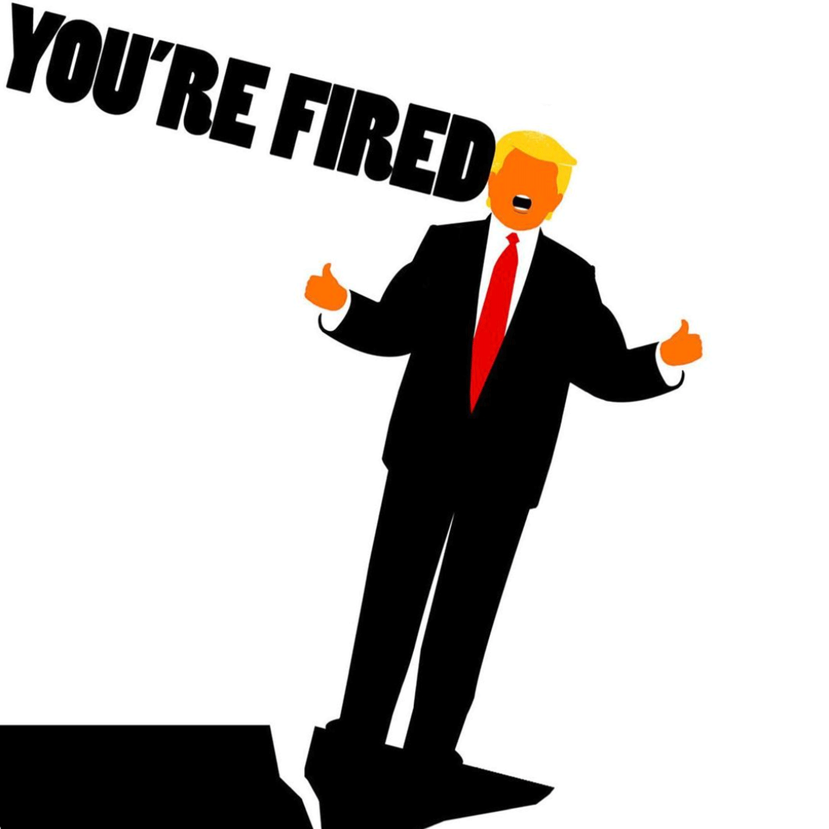 Edel Rodríguez crea "Estás despedido" gráfico después de que Donald Trump 2020 pierde las elecciones presidenciales de EE.UU.