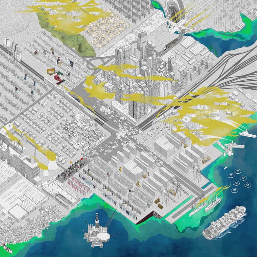 Un mapa de la ciudad por Feral Atlas