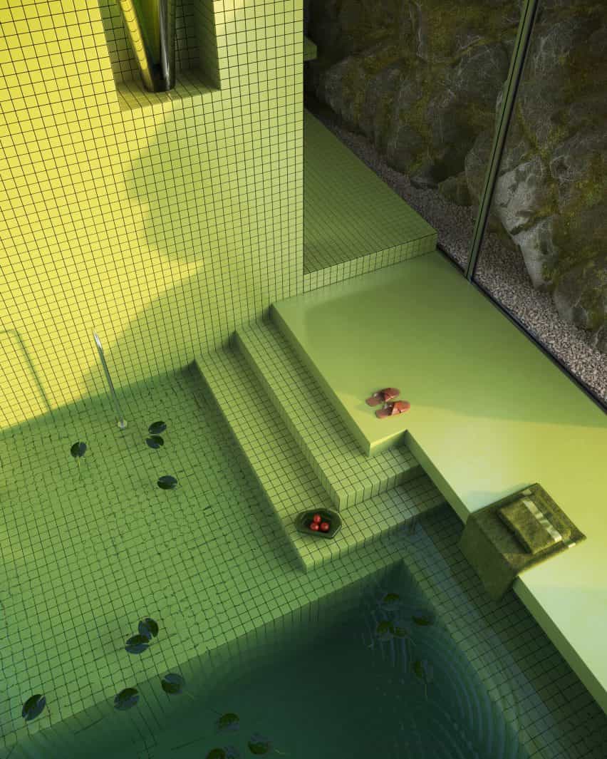 Baño en una casa virtual