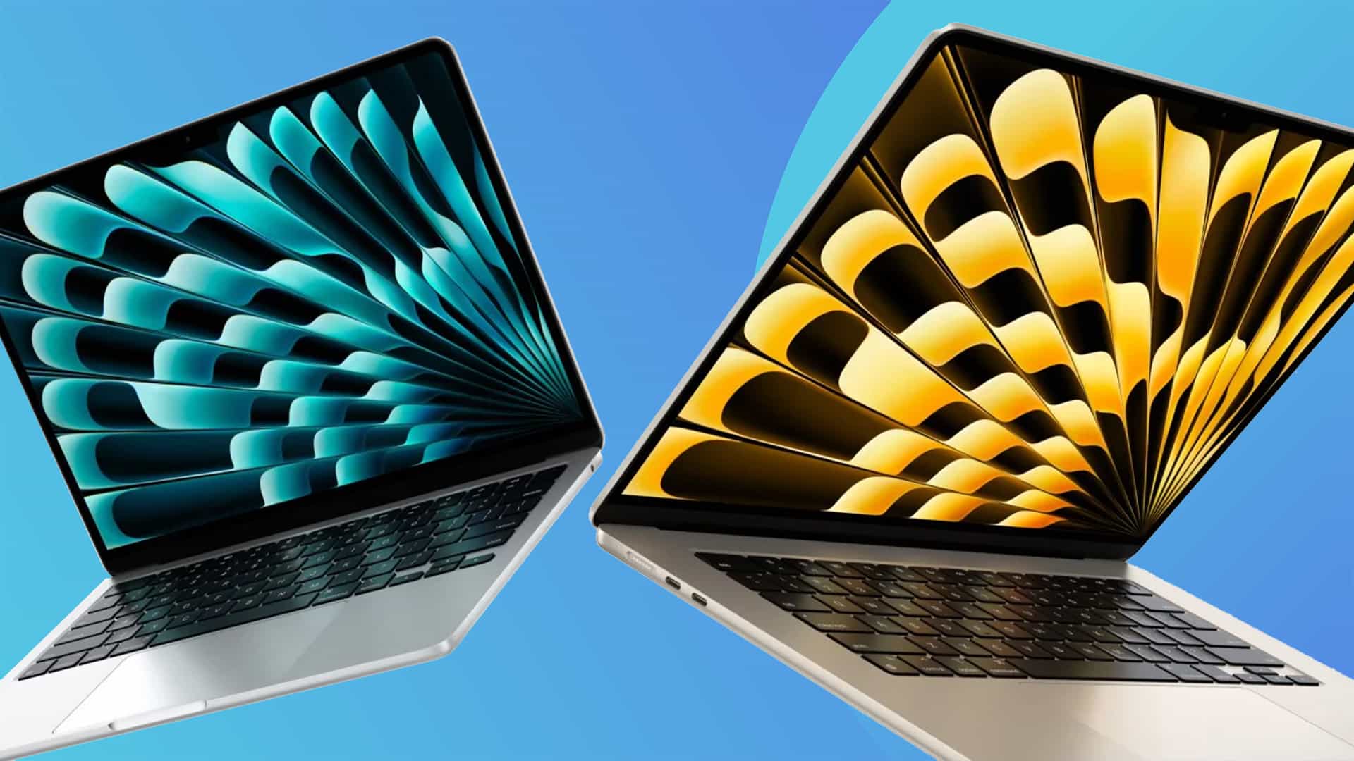 Los fans de Apple acaban de ver una ilusión óptica en el nuevo fondo de pantalla del MacBook Air