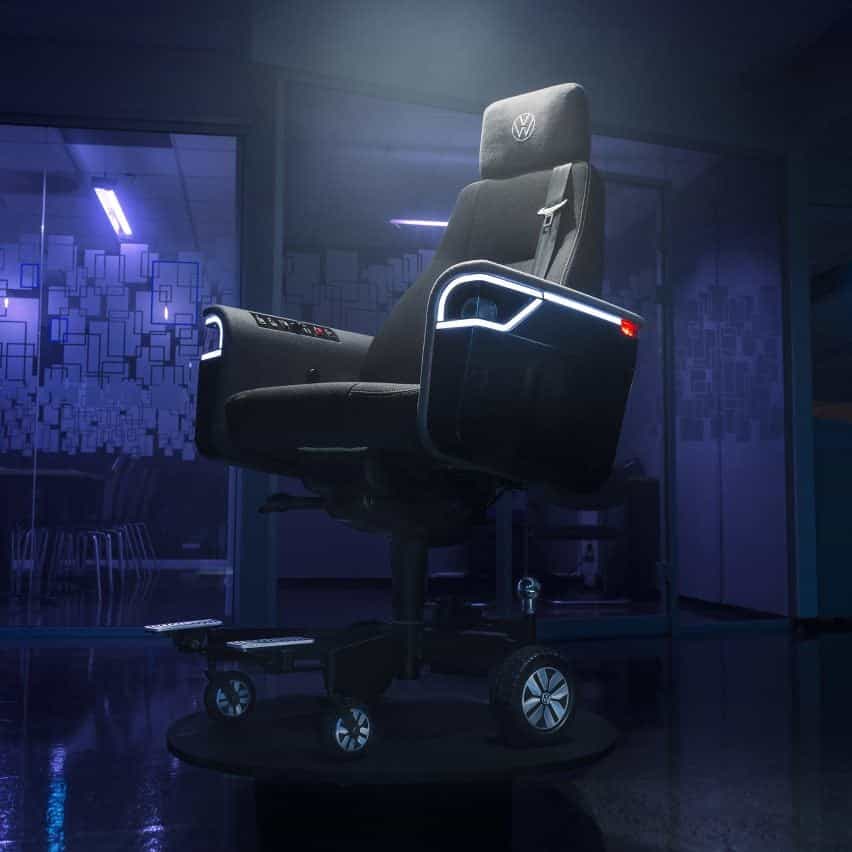 Una silla de oficina Volkswagen negra de Roundup de los mejores diseños de productos 2022