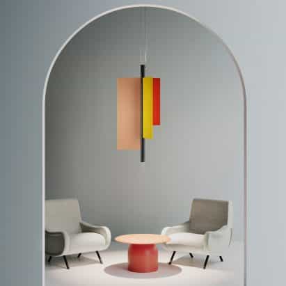 Trypta por Stephen Burks para Luceplan