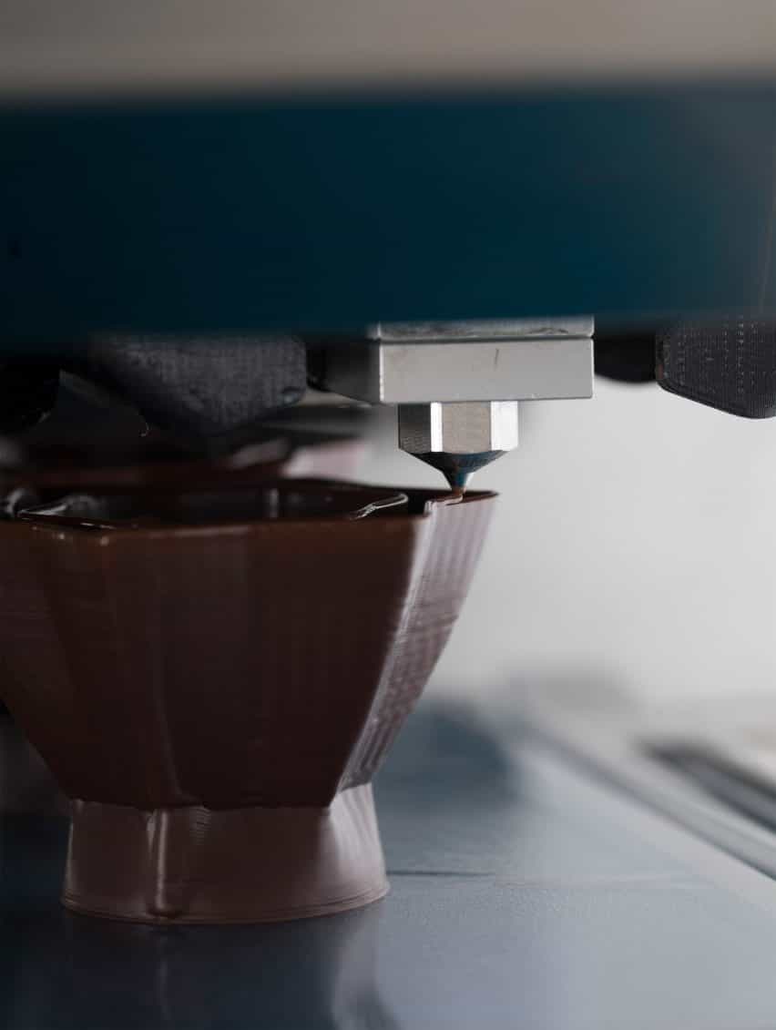 Barry Callebaut 3D-imprime intrincados postres de chocolate belga