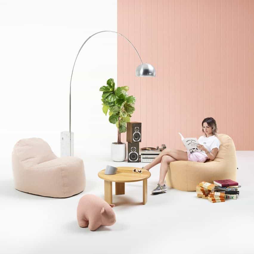 Silla Pinto beanbag de Alexander Lotersztain para Derlot