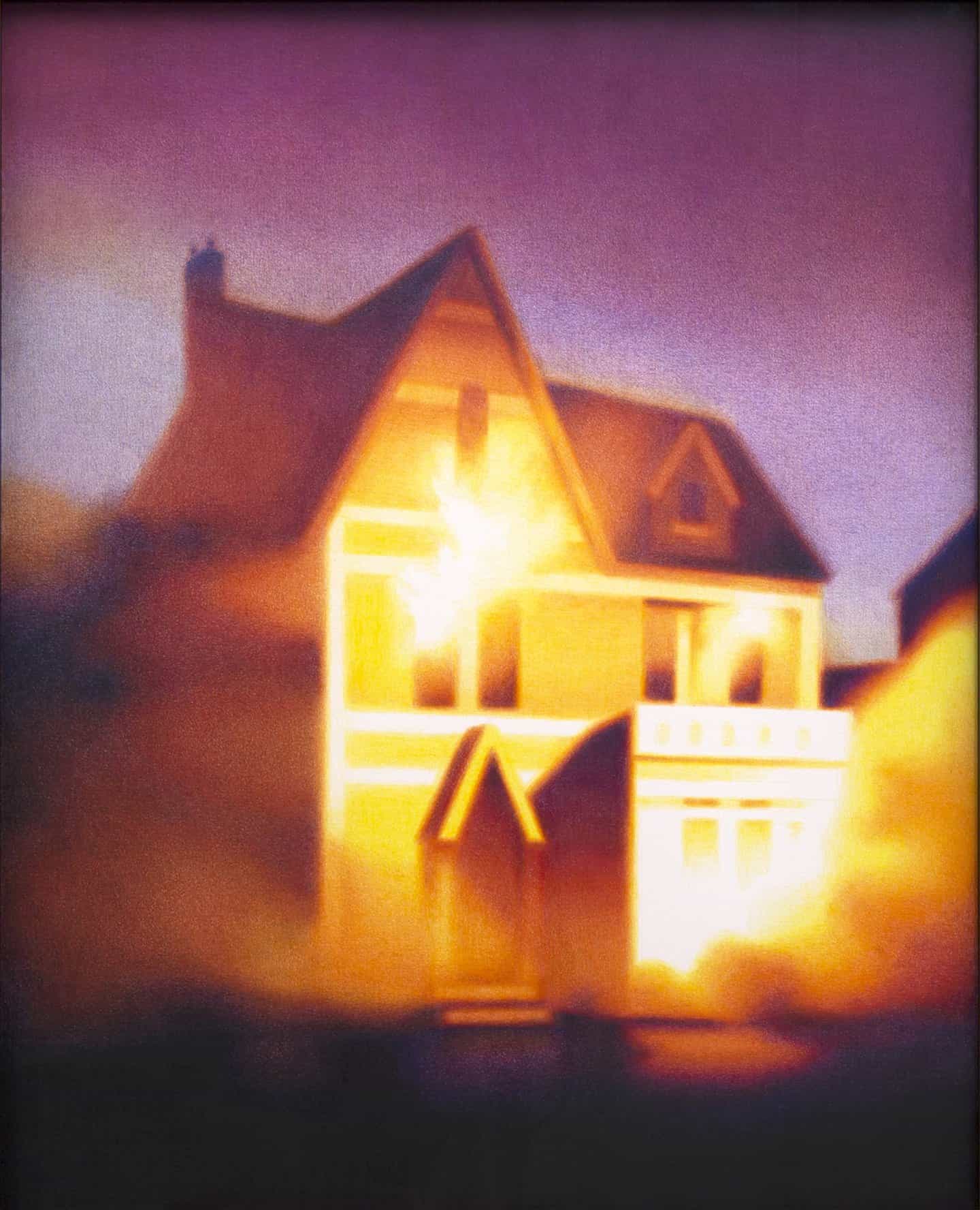 Steffen Kern: Casa en llamas en estilo gótico victoriano (Derechos de autor @ Steffen Kern, 2022)