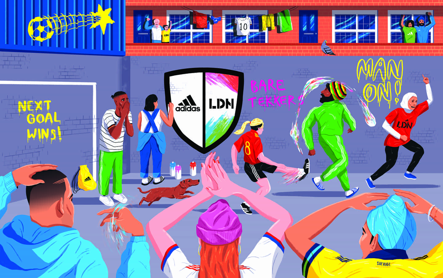 Daryl Rainbow: Mural 1 de Adidas (Copyright © Daryl Rainbow, 2021)