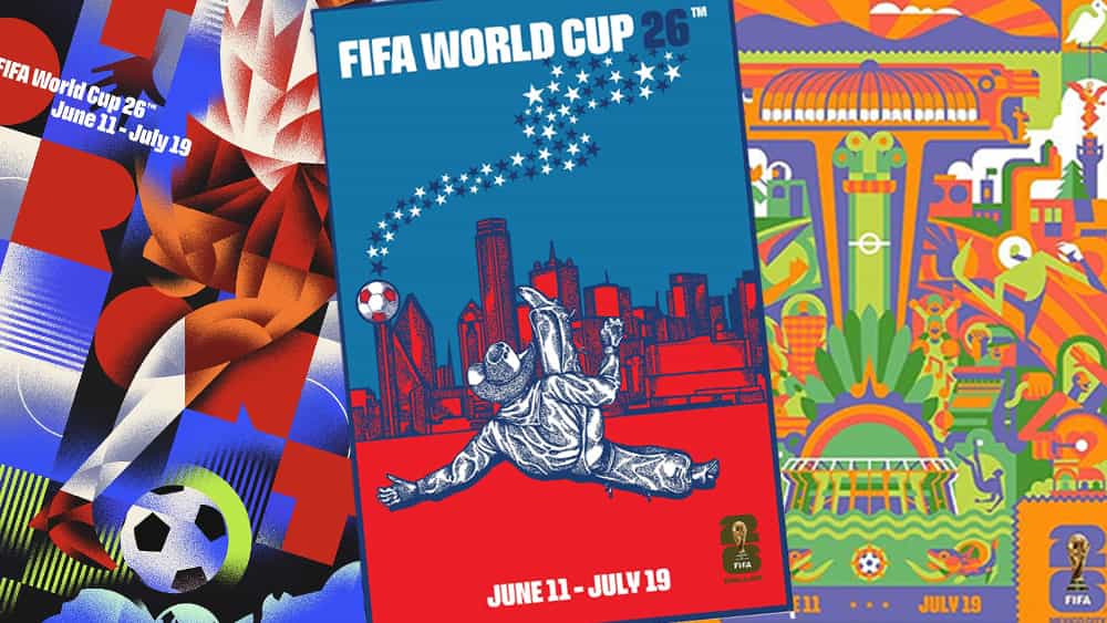 Los primeros carteles de la ciudad de la Copa Mundial de la FIFA muestran por qué el fútbol ha llamado al juego bello