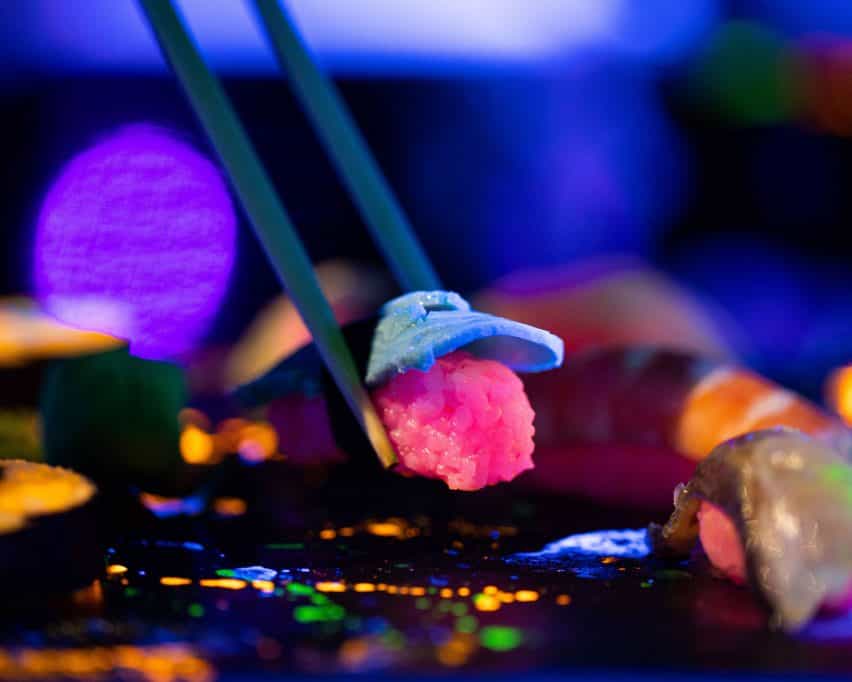 Glow-in-the-Dark Sushi de Bompas & Parr