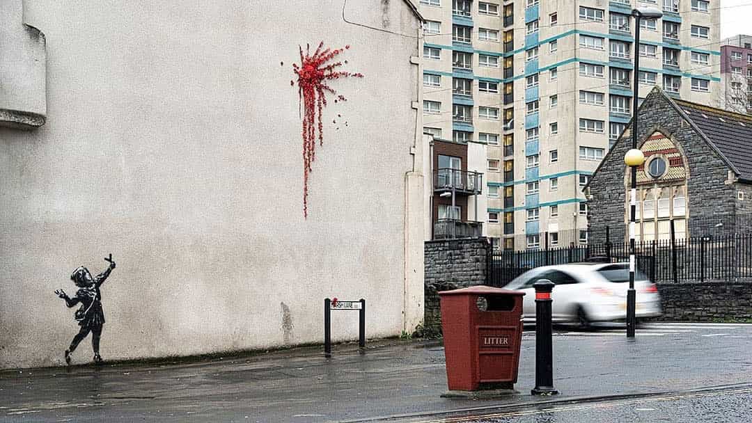 Banksy confirma el graffiti Día de San Valentín nueva Bristol es su