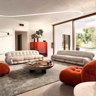 Muebles clásicos con un toque contemporáneo de Cassina en Dezeen Showroom