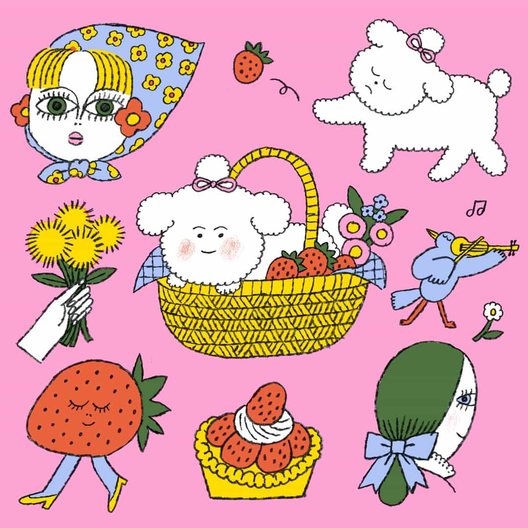Conoce a los personajes ilustrados hilarantes y encantador creado por Min Heo