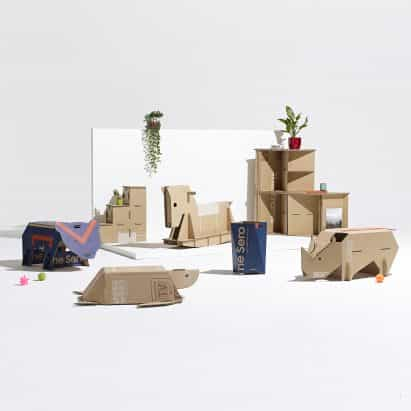 Top cinco diseños de muebles de cartón en la Dezeen x Samsung fuera de la competición reveló Box