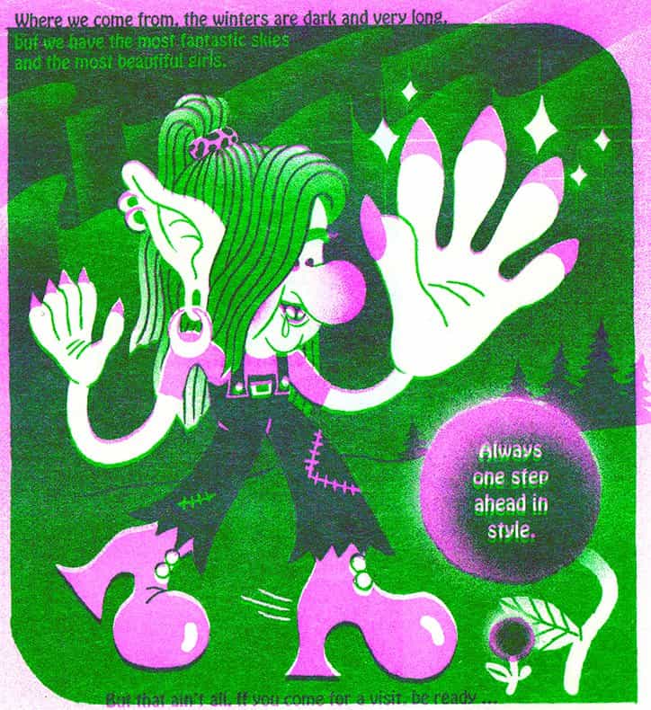 Ratones, lunas y hongos: maravillarse con ilustraciones granuladas de Sharmila Banerjee