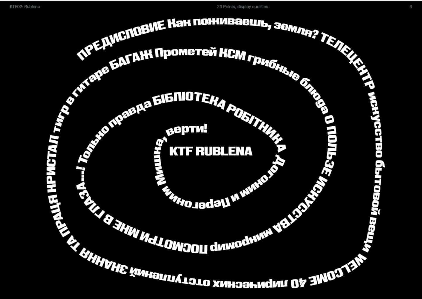 La nueva exposición: Kyiv Type Foundry (Copyright © Kyiv Type Foundry, 2022)