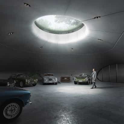 Unism revela una sala de exhibición de autos subterránea diseñada como un &quot;espacio secreto parecido a una cueva&quot;