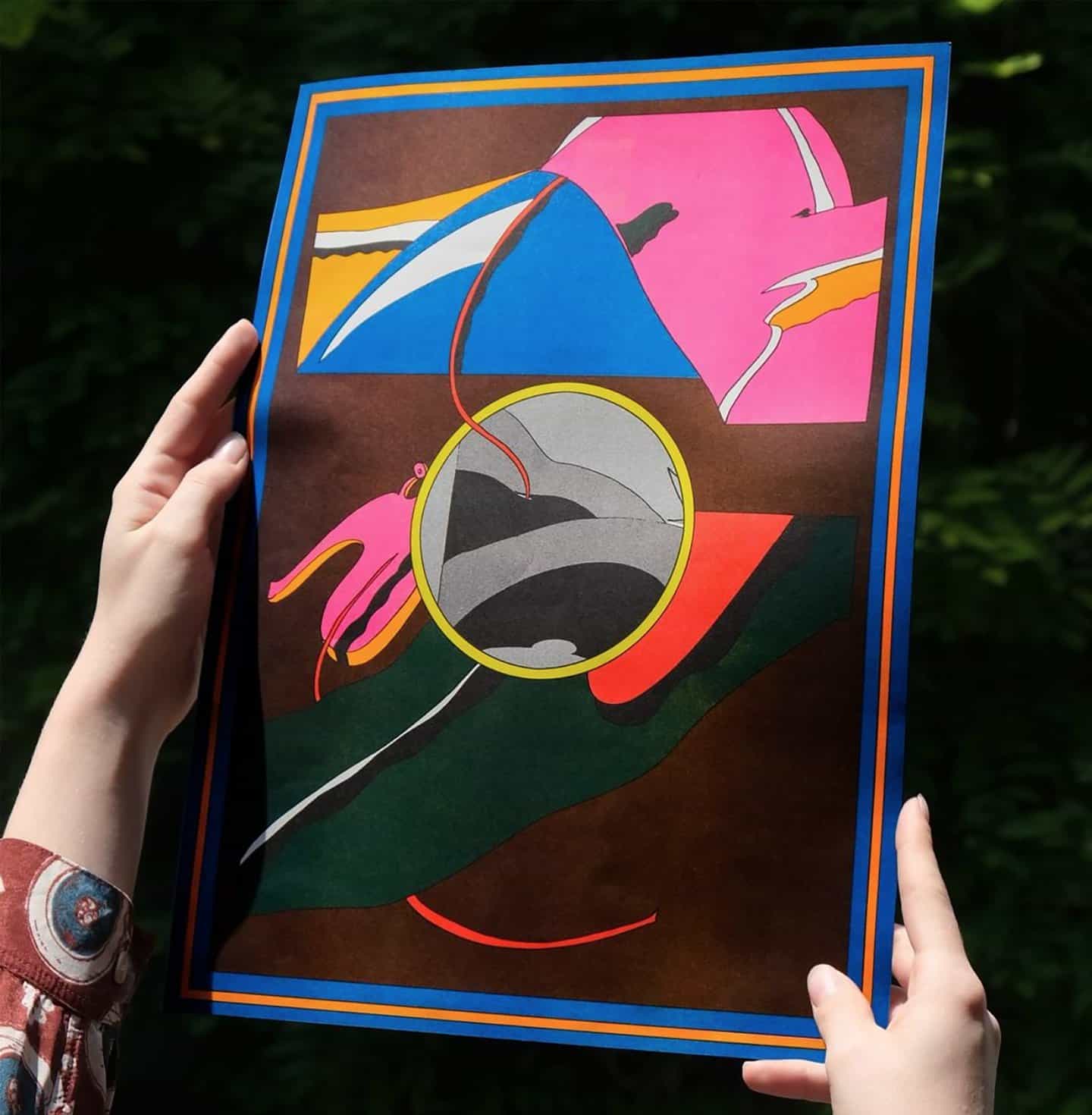 Alex Besikian: Echo Chamber riso poster (Copyright © Fidèle Editions, 2024)