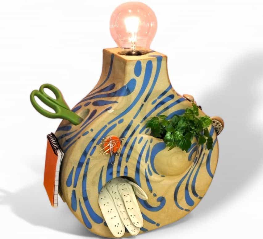 Lámpara de cerámica Trix Newham de Lux Pottery