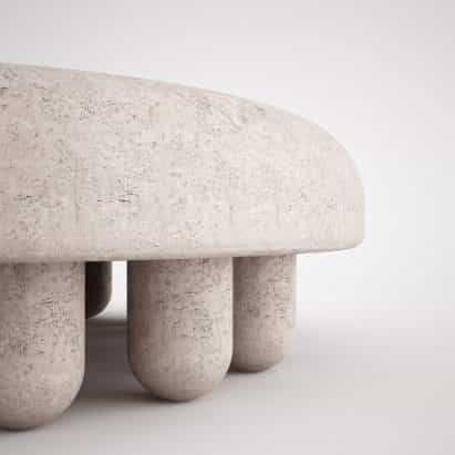 Martin Massé diseña gruesa mesa de café Orsetto 02 para el Estudio veintisiete