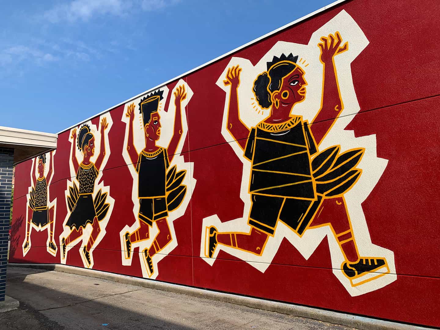 Karabo amapola Moletsane: Paredes brillantes Mural Festival, Michigan (Copyright © Karabo amapola Moletsane, 2019)