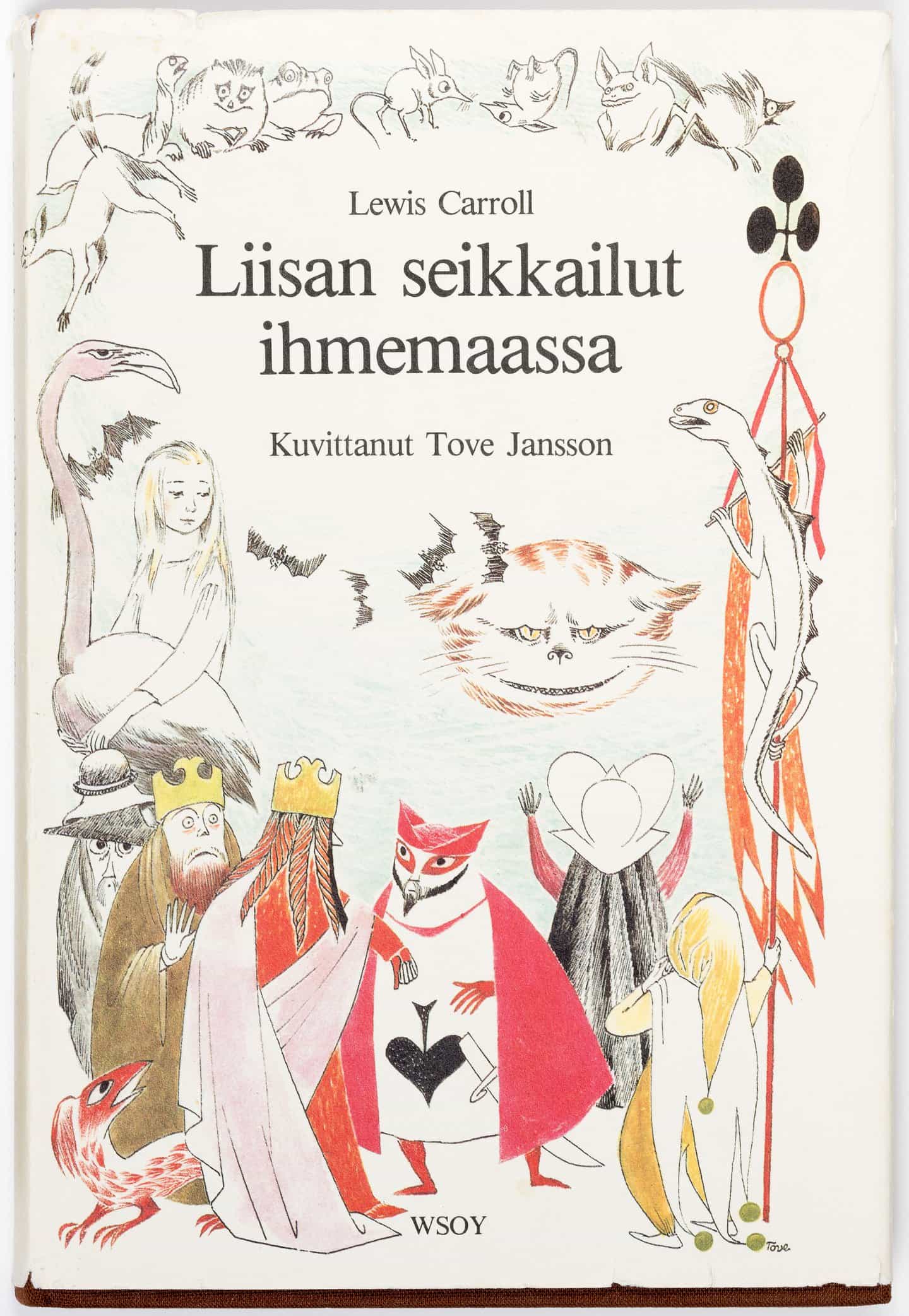 Tove Jansson: Lilisan Seikkailut Ihmemaassa (Alicia en el país de las maravillas) por Lewis Carroll (Copyright © Tove Jansson Estate, 1966)
