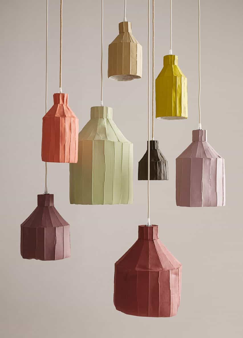 pasta de papel lámparas de Paola Paronetto