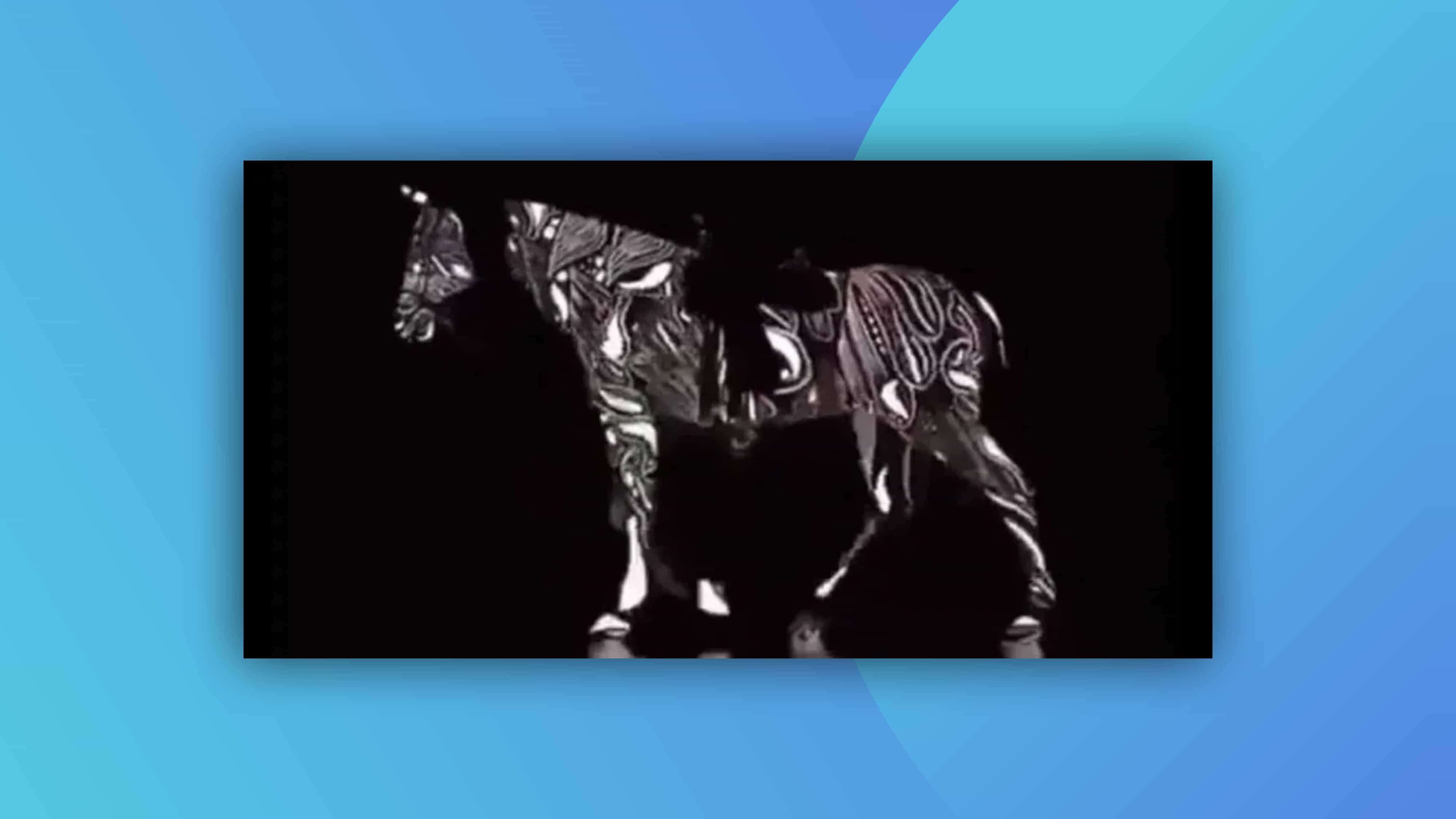 Alucinante ilusión óptica de caballo aturde a Internet