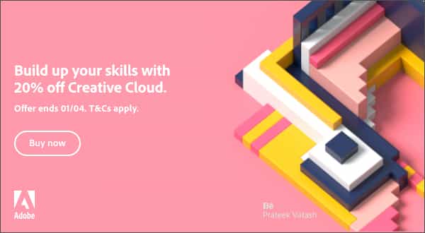 Ahorre un 20% en Creative Cloud con esta oferta imperdible de Adobe: ¡la oferta termina pronto!