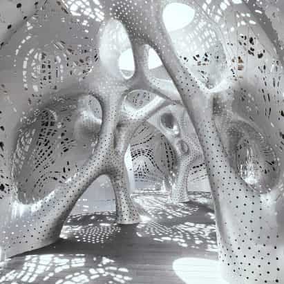 Marc Fornes diseña un pabellón en forma de coral para Louis Vuitton