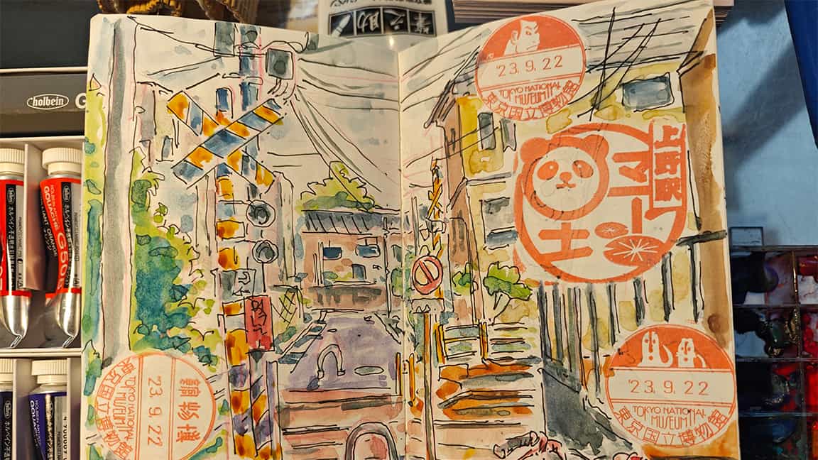 Dentro del cuaderno de bocetos del artista de fondo de Netflix y Apple Sergio Mancinelli