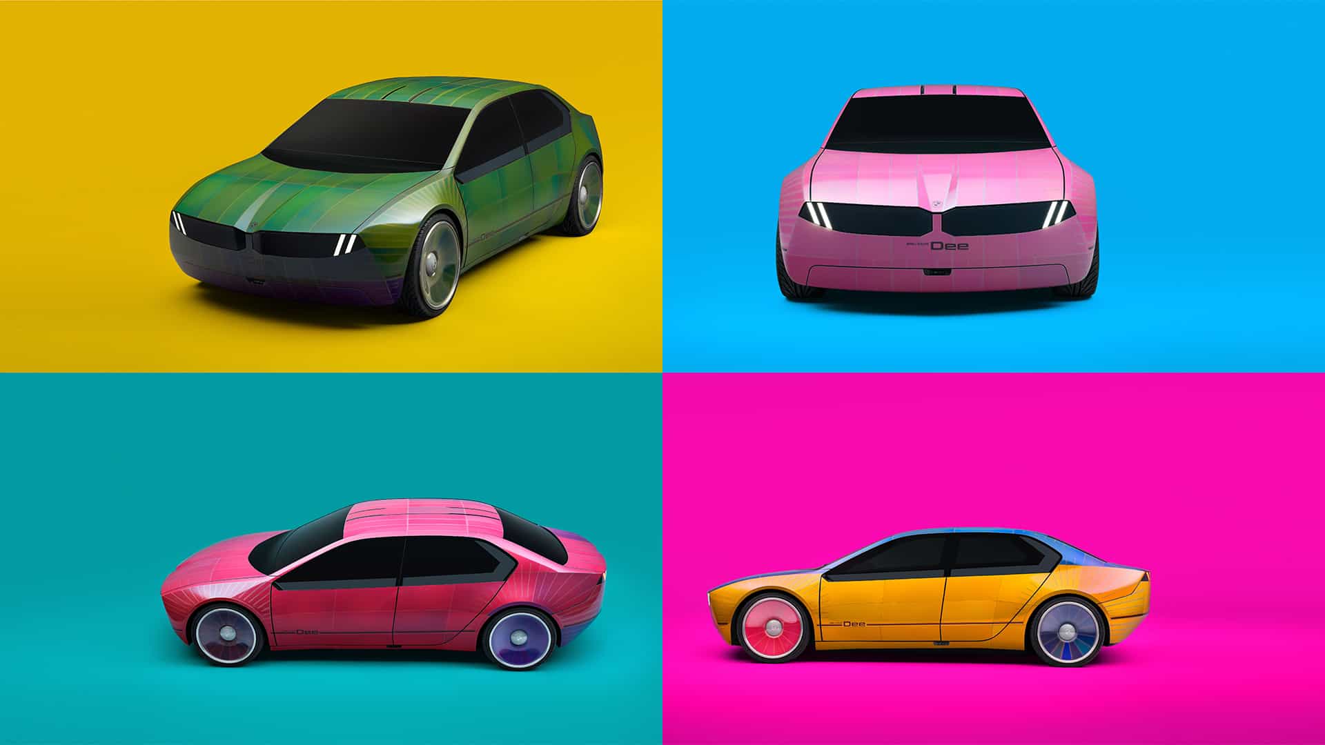Woah, el nuevo concepto de coche que cambia de color de BMW es irreal