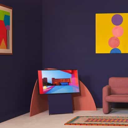 lanzamientos de Samsung gama de pinturas para complementar sus televisores
