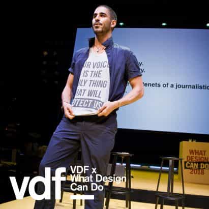 charla en vivo por la justicia social en el diseño con lo que el diseño puede hacer y Virtual Design Festival
