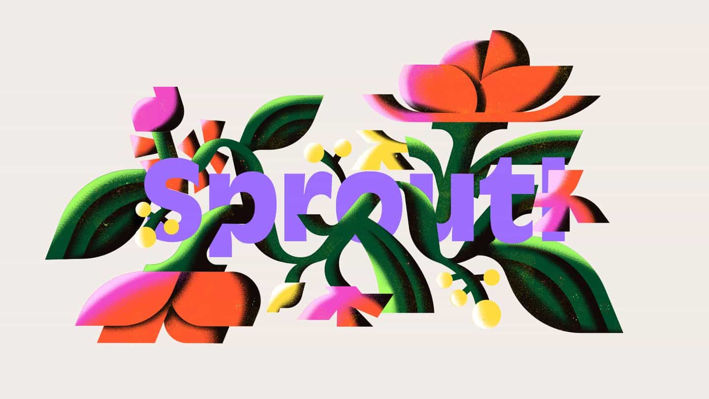 Thomas Hedger y un grupo de ilustradores ayudan a OMSE a crear un cambio de marca "creciente" para Sproutl