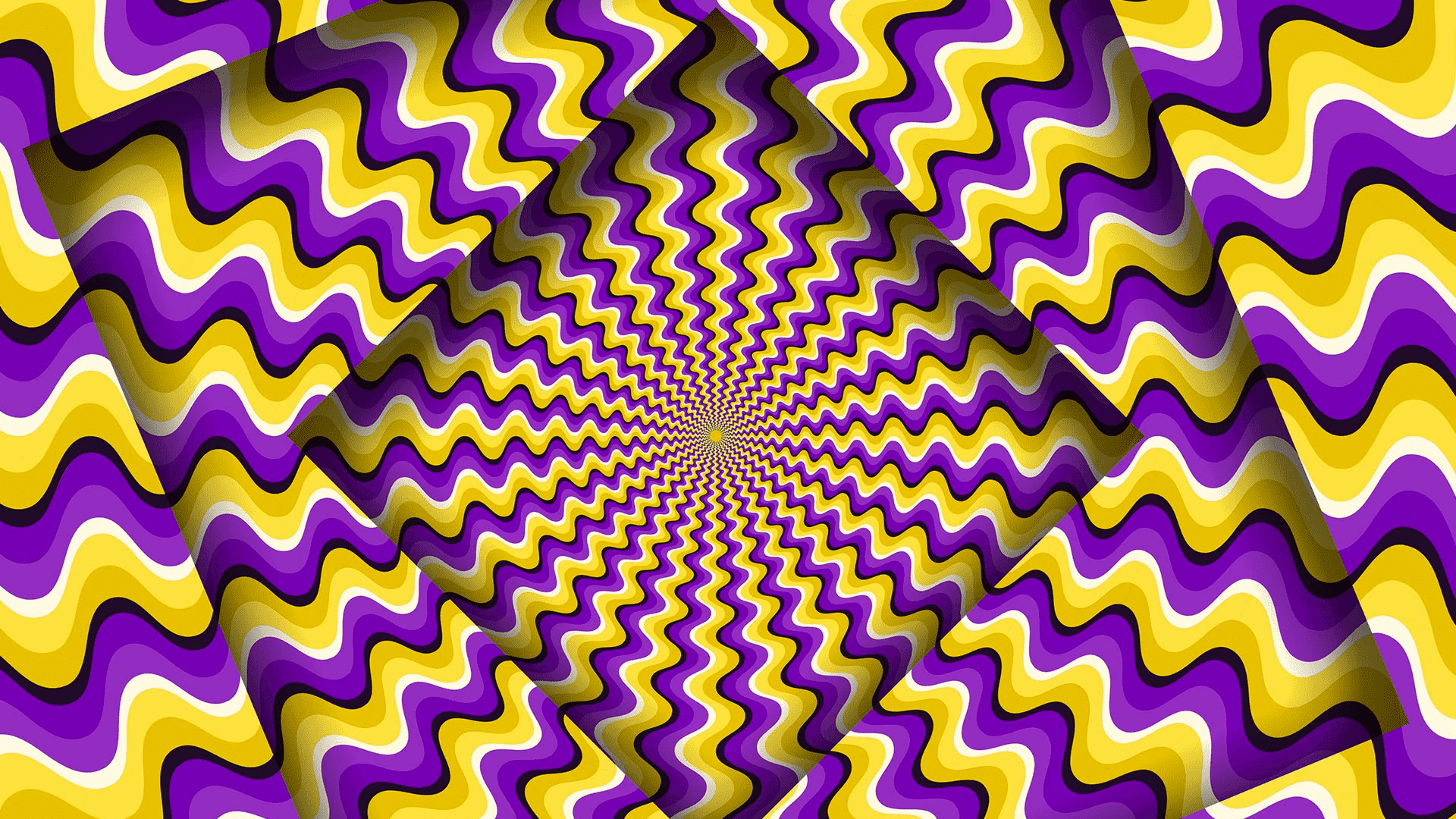 Esta vibrante ilusión óptica es completamente hipnótica