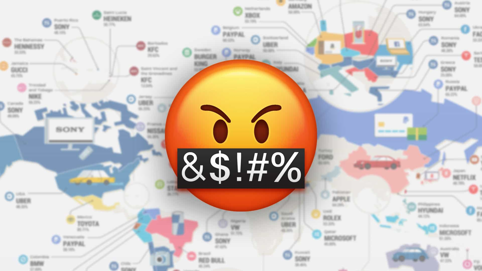 Infografía revela las marcas más odiadas del mundo