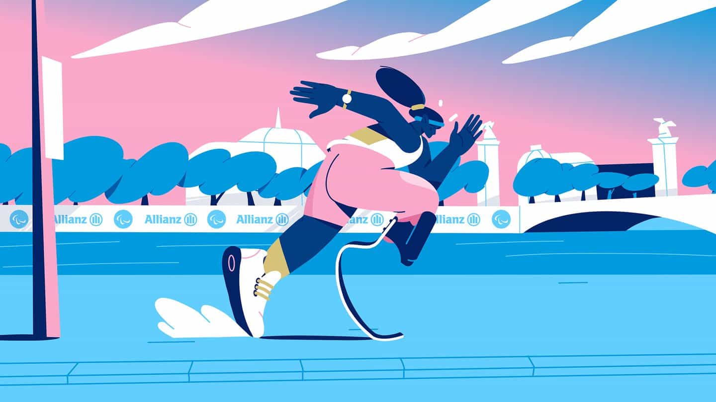 Para triatlón, ilustrado por Janis Andzans