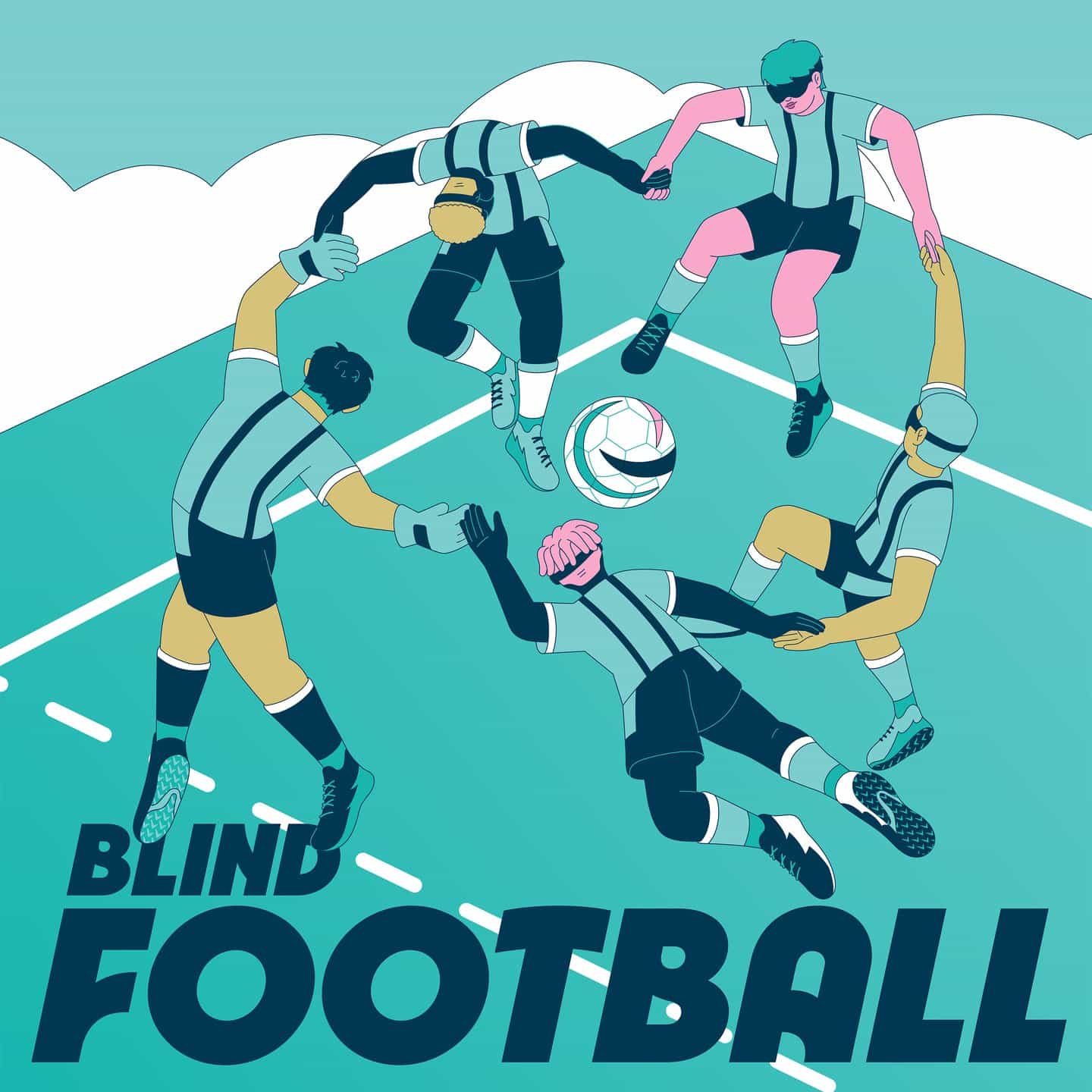 Fútbol ciego, de Jiaqi Wang, basado en Henri Matisse