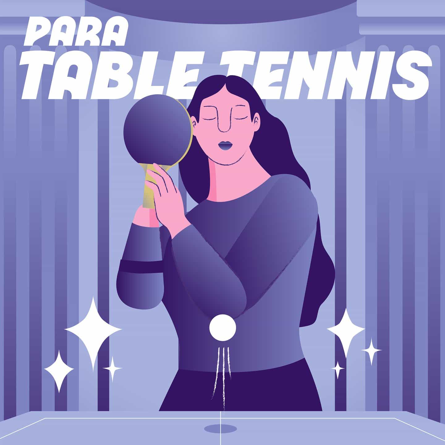 Para tenis de mesa, de Lauren Hall, basado en Jean-Auguste-Dominique Ingres