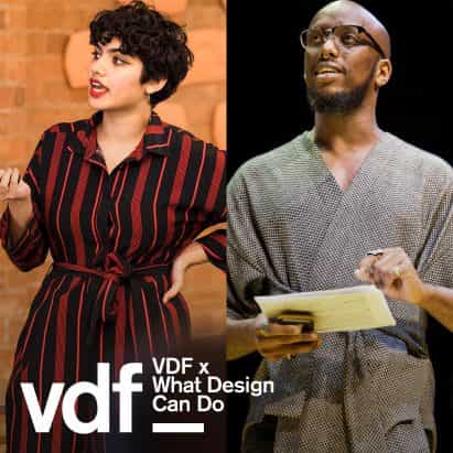 charla en vivo por descolonizar el diseño como parte de la colaboración de VDF con lo que el diseño Can Do