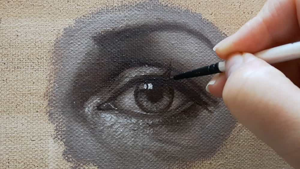 Cómo crear ojos brillantes en pintura al óleo