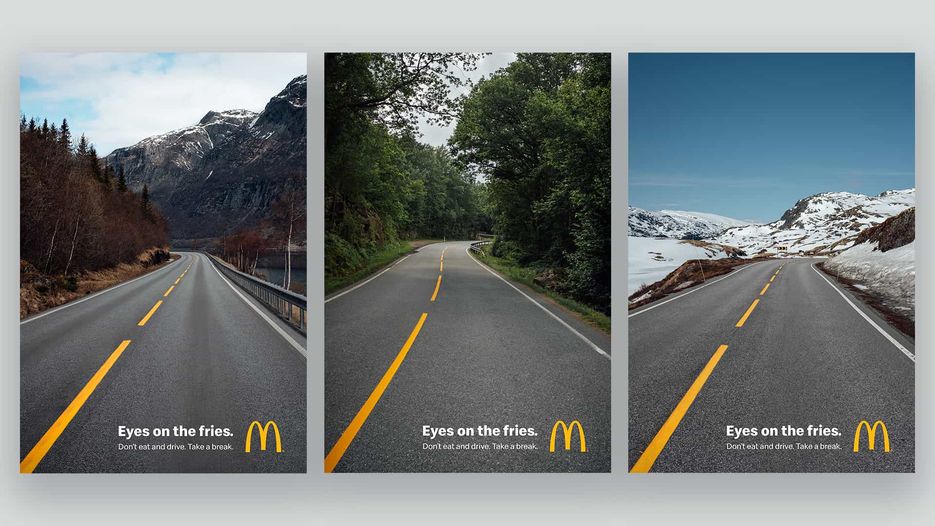 ¿Son estos nuevos anuncios impresos de McDonald&#39;s brillantes o simplemente confusos?