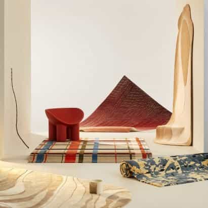 La colección de alfombras Forma de Tsar Carpets entre las novedades de Dezeen Showroom