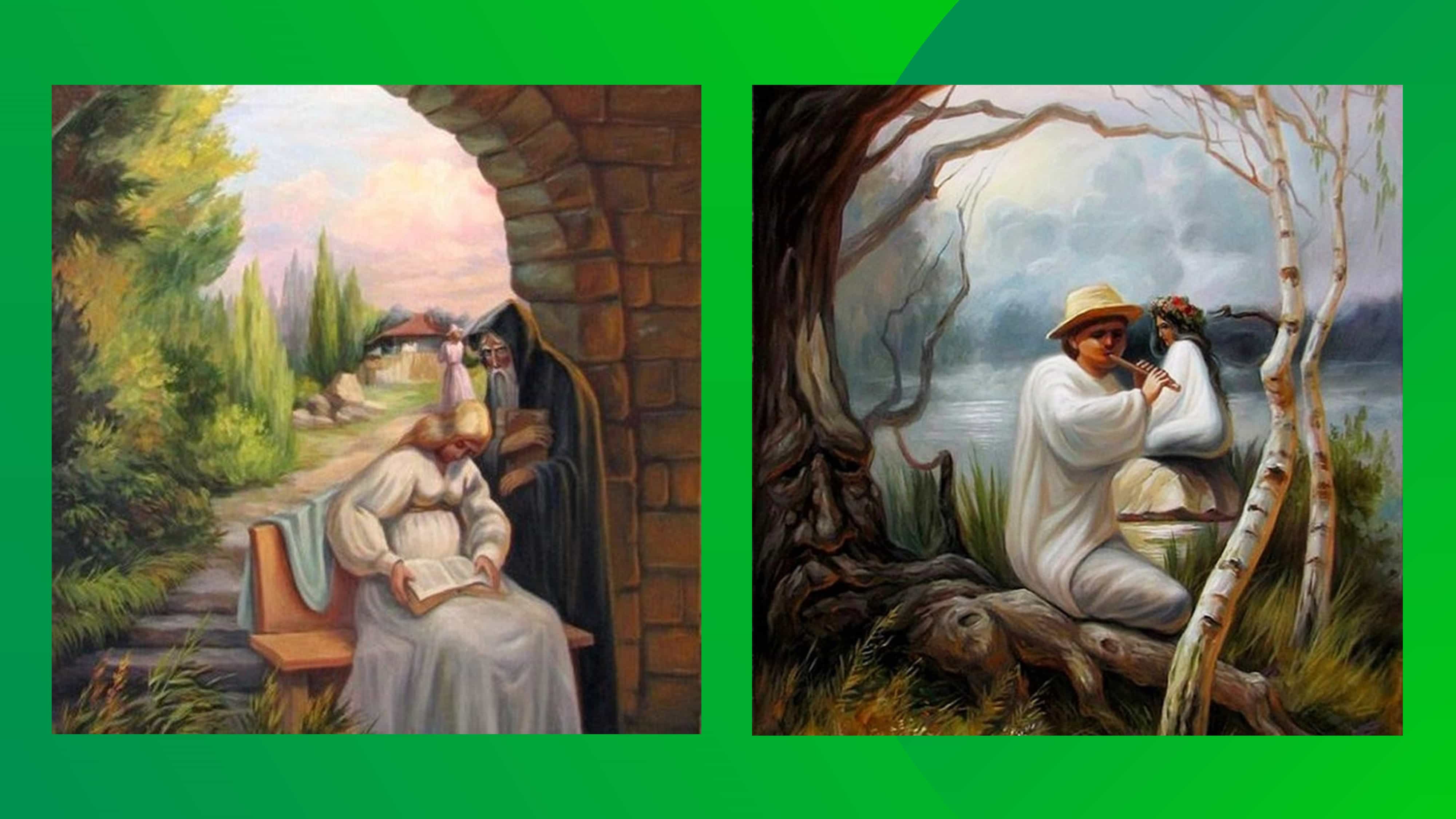 ¿Puedes encontrar los rostros en estas impresionantes pinturas de ilusión óptica?