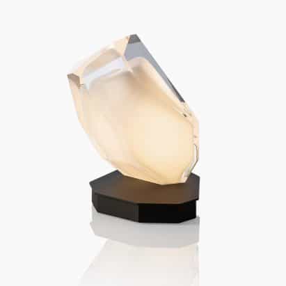 lámpara de mesa de cristal de roca de Arik Levy para Lasvit