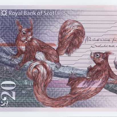 Royal Bank of Scotland £ 20 nota está diseñado para celebrar la naturaleza y la cultura