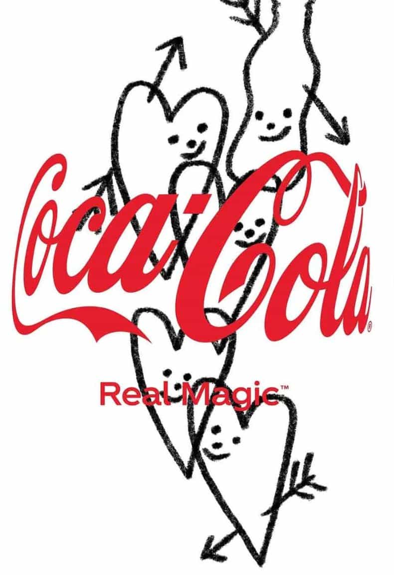 La última campaña de Coca-Cola de Wieden+Kennedy presenta ilustraciones e imágenes con un abrazo en el corazón