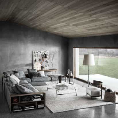 Flexform celebra el 20 aniversario del sofá Groundpiece de Antonio Citterio