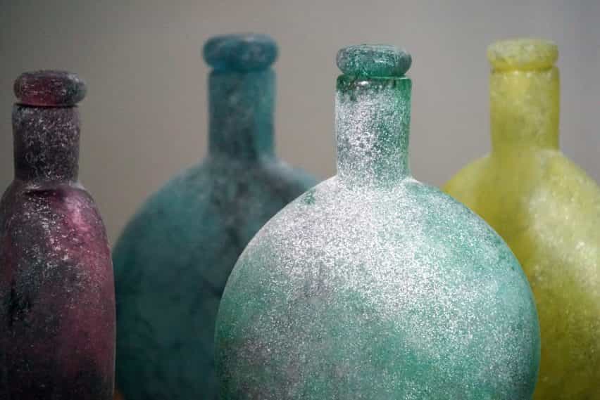 T Sakhi infunde vidrio Murano con alambres de metal para la degustación de Hilos cristalería