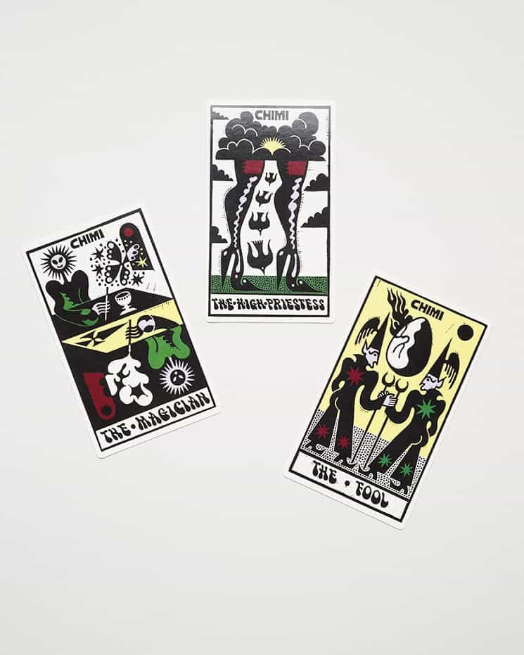 Sophy Hollington canaliza el ocultismo a través de ilustraciones de cartas del Tarot para las nuevas gafas de sol de Chimi